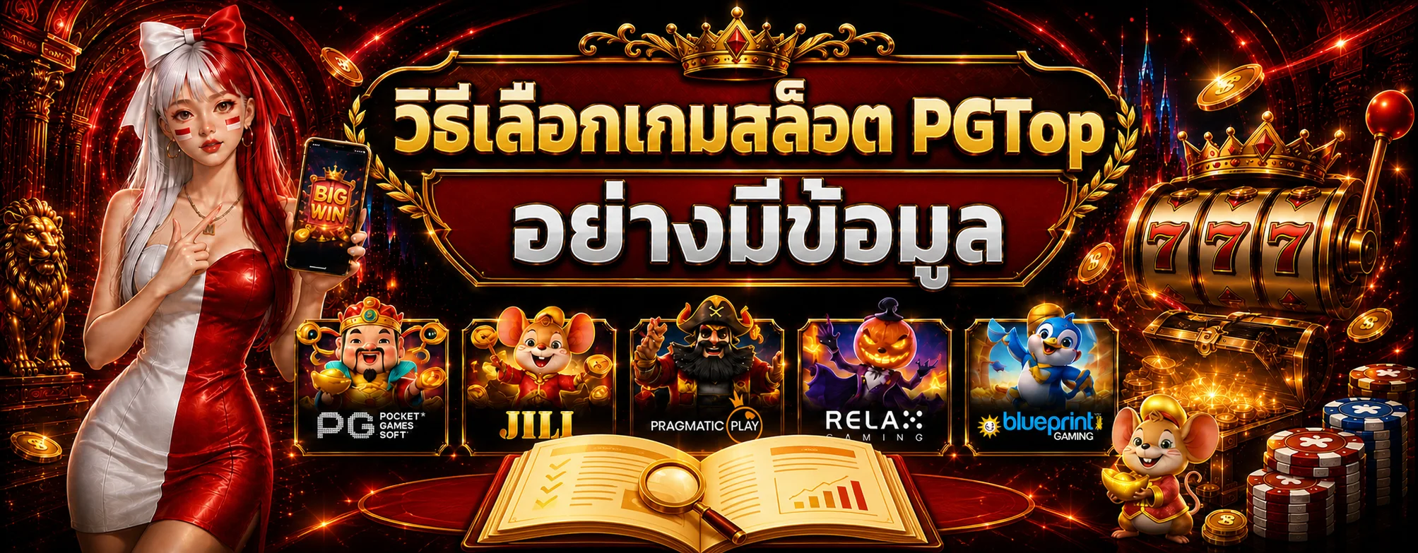 PGTop วิธีเลือกเกมสล็อตจาก RTP งบ และความผันผวน